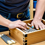 **

"A well-lit workshop scene showcasing a person (gender neutral, appearance suitable for family audiences) assembling a simple wooden storage box from a DIY kit. The kit includes pre-cut wooden pieces, sandpaper, and non-toxic glue. The person is fully clothed in appropriate attire (e.g., jeans and a t-shirt). The background includes neatly organized tools and materials. Safe for work, appropriate content, fully clothed, professional, perfect anatomy, correct proportions, natural pose, well-formed hands, proper finger count, natural body proportions, high quality."

**
