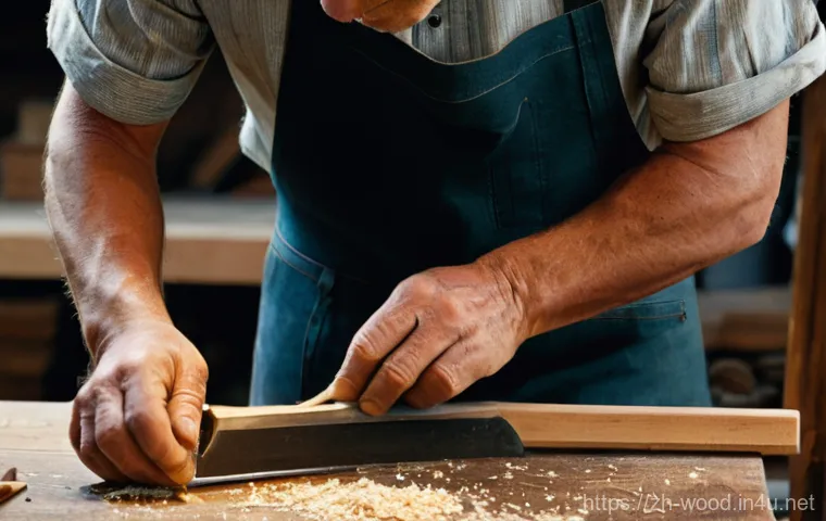 가구 제작 전문가 과정 - **Prompt:** A new student, a woman in her late 20s, with focused determination on her face, is caref...