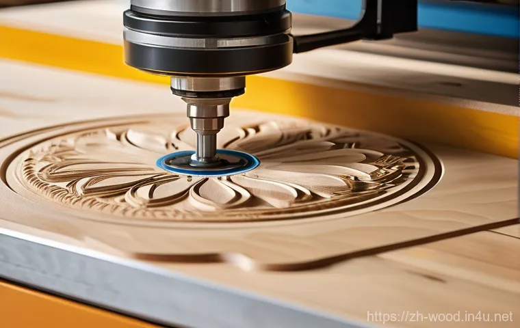 목공예 CNC 머신 활용법 - Prompt 1: The Dance of Precision: CNC Carving a Masterpiece** 목공예 CNC 머신 활용법 - Prompt 1: The Dance of Precision: CNC Carving a Masterpiece**