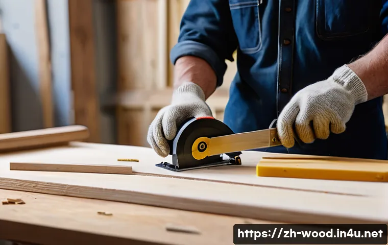 목공예 입문용 공구 추천 - A detailed, realistic workshop scene featuring a beginner woodworker using a traditional pull saw wi...